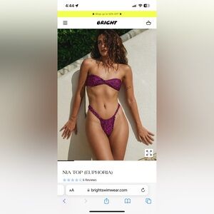 Strapless bikini top